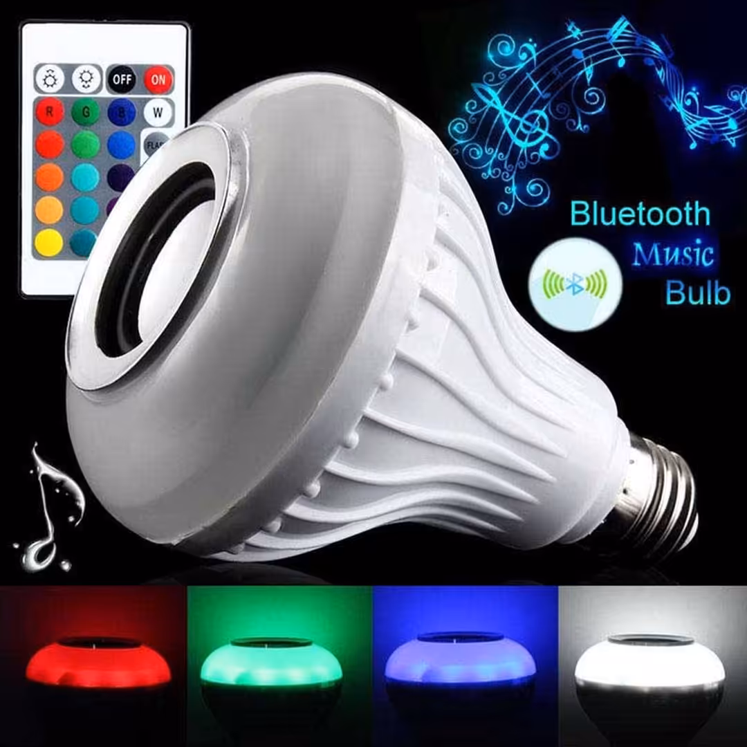 لامپ موزیکال 7 وات هوشمند RGB دارای اسپیکر بلوتوثی Music Bulb 