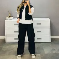 ست سه تیکه شلوار کارگو  رویه و شومیز