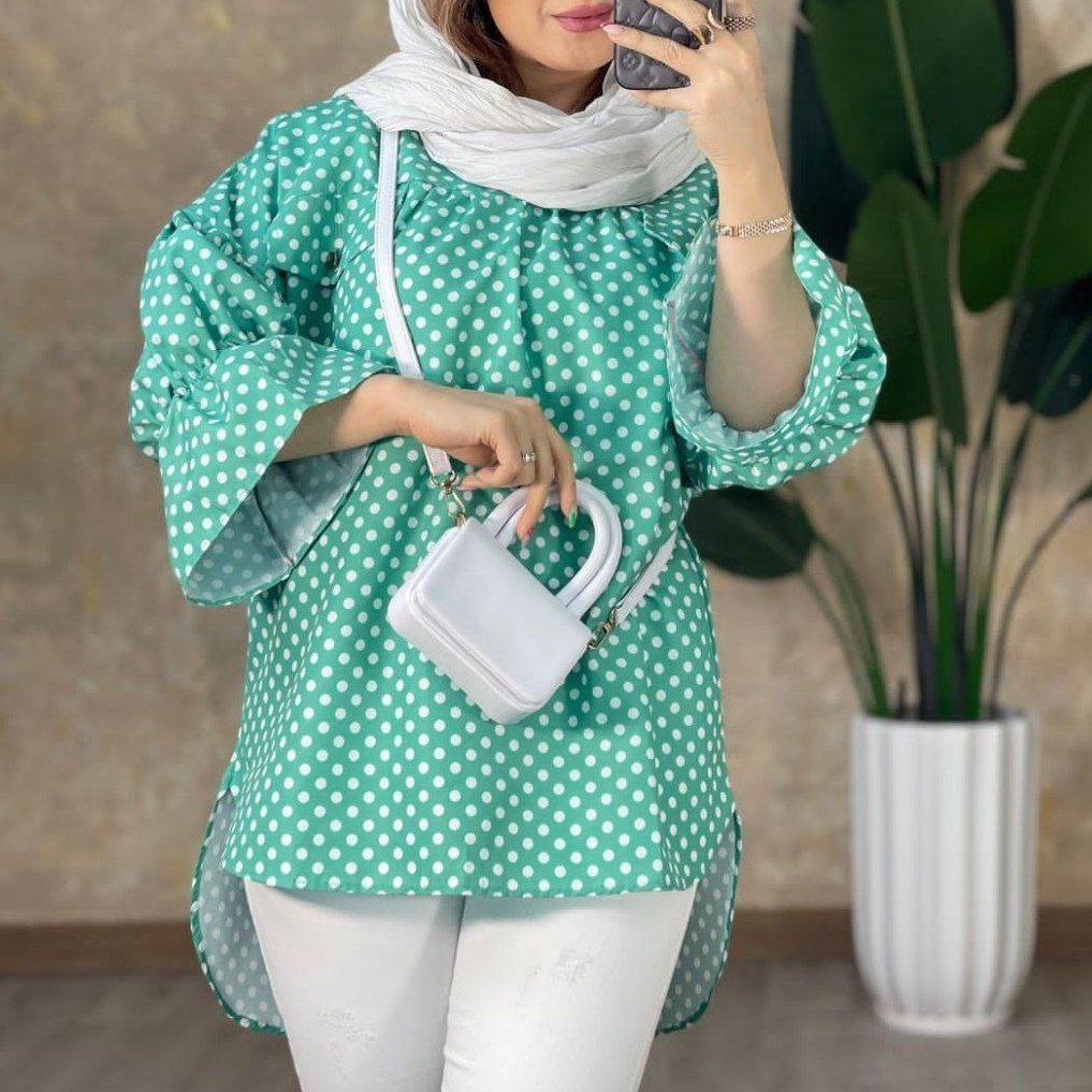 شومیز مجلسی توپی فری سایز تا 46