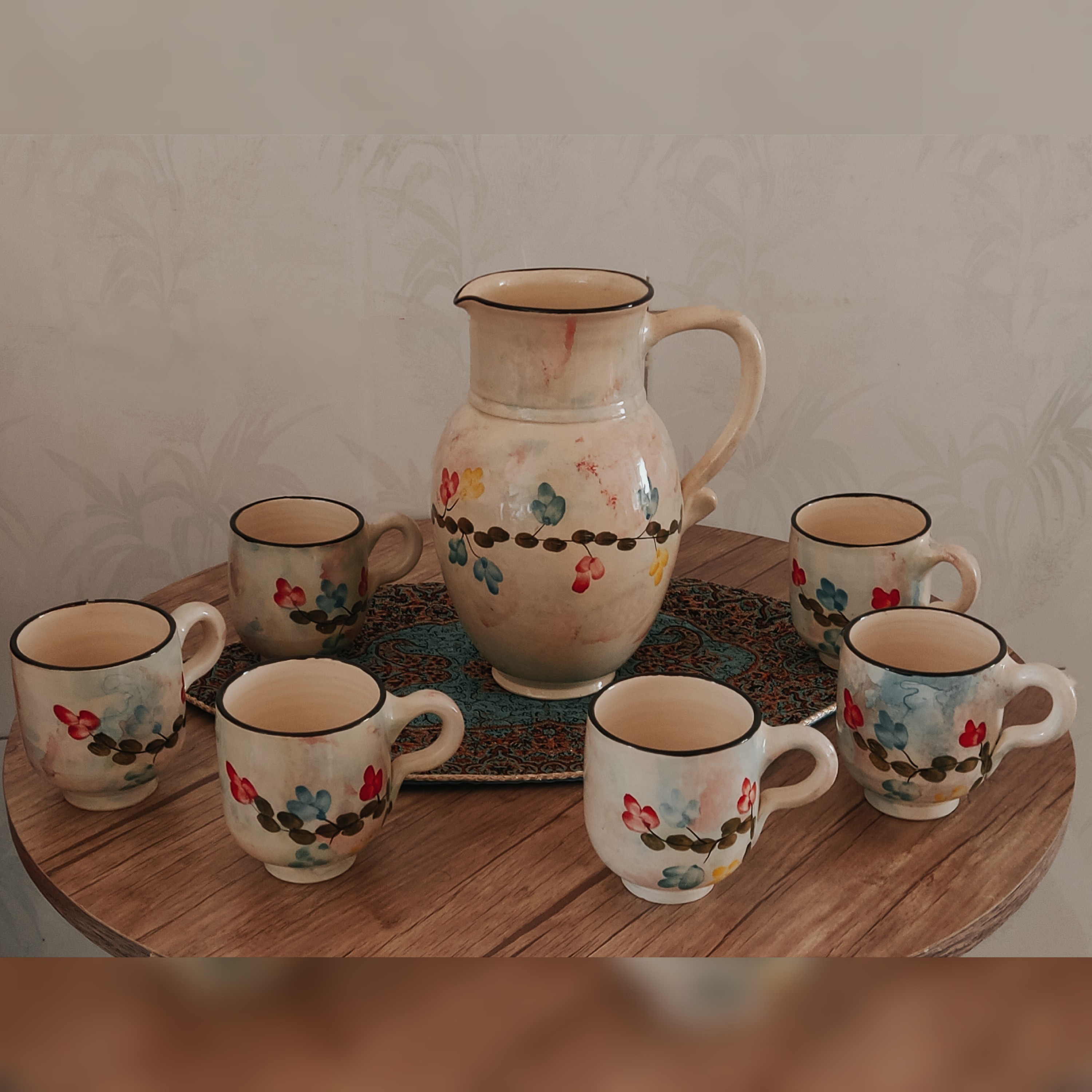 ست پارچ و لیوان سرامیکی - ارتفاع 23