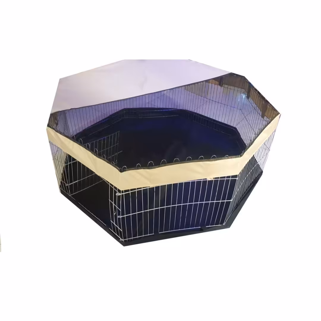 پارک حیوانات خانگی 8 ضلعی ارتفاع 90 به همراه سقف 