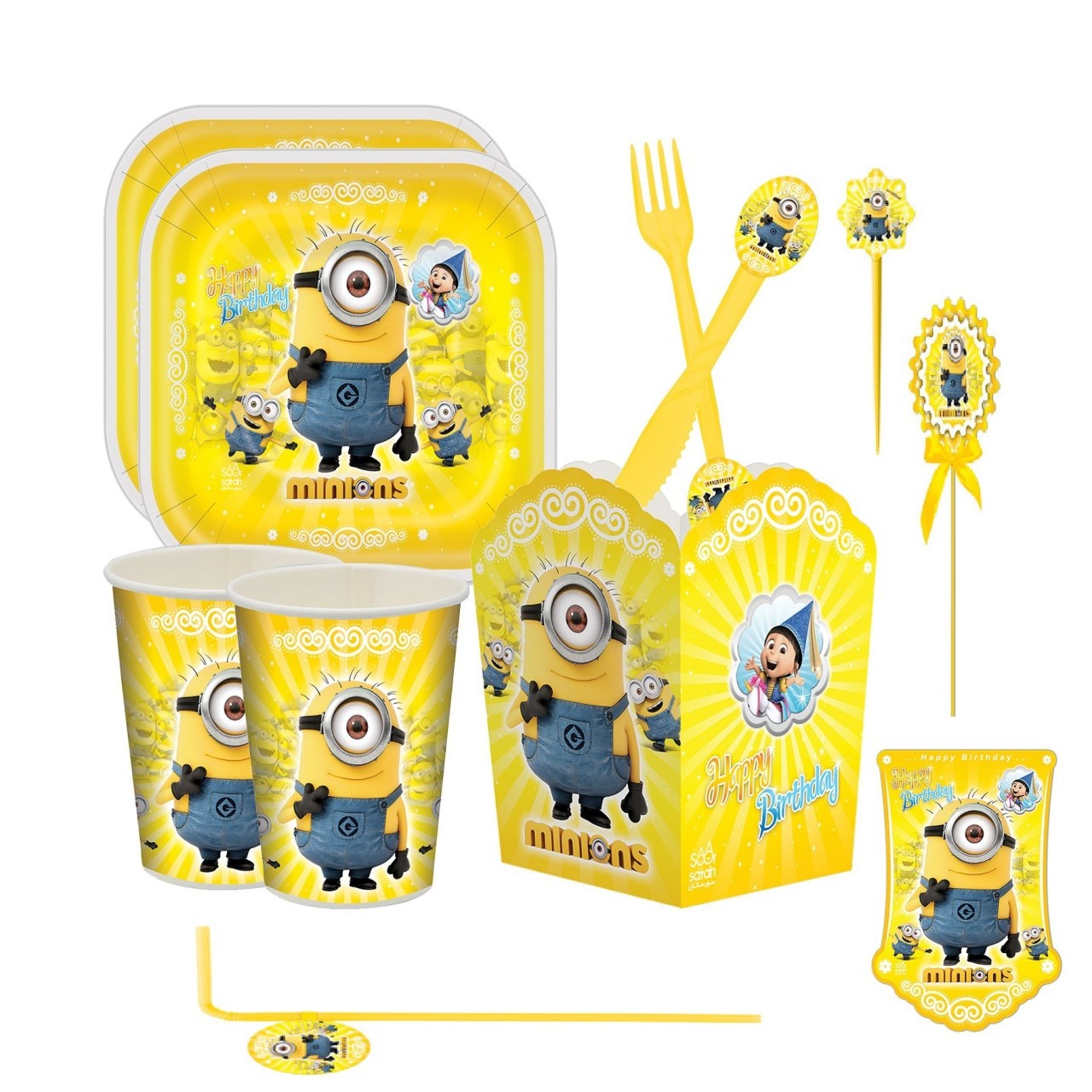 مجموعه 91 عددی تم تولد طرح مینیون