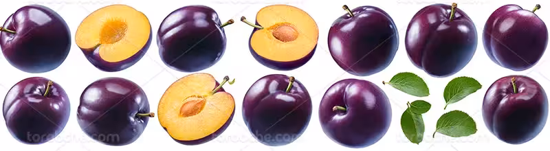 عکس آلوی سیاه برش خورده | گرافیک با طعم تربچه