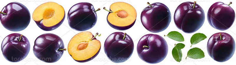 عکس آلوی سیاه برش خورده | گرافیک با طعم تربچه