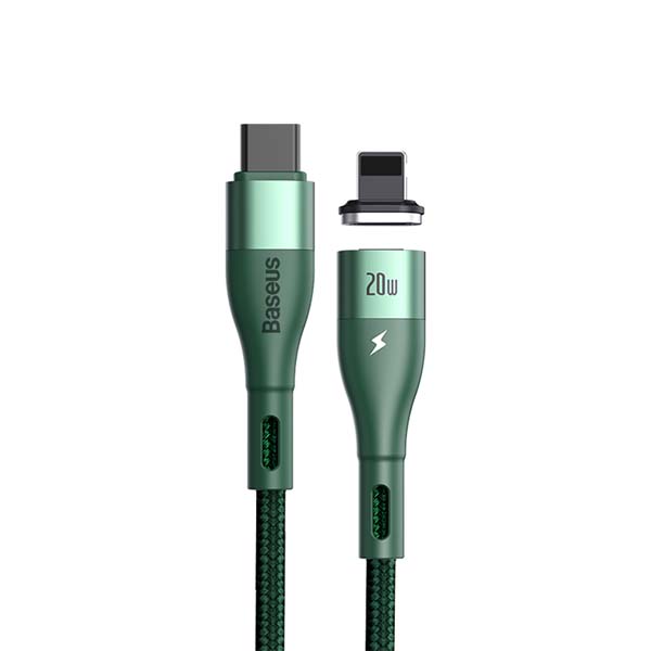 کابل شارژ Type-C به Lightning باسئوس مدل CATLXC-A06 طول 2 متر