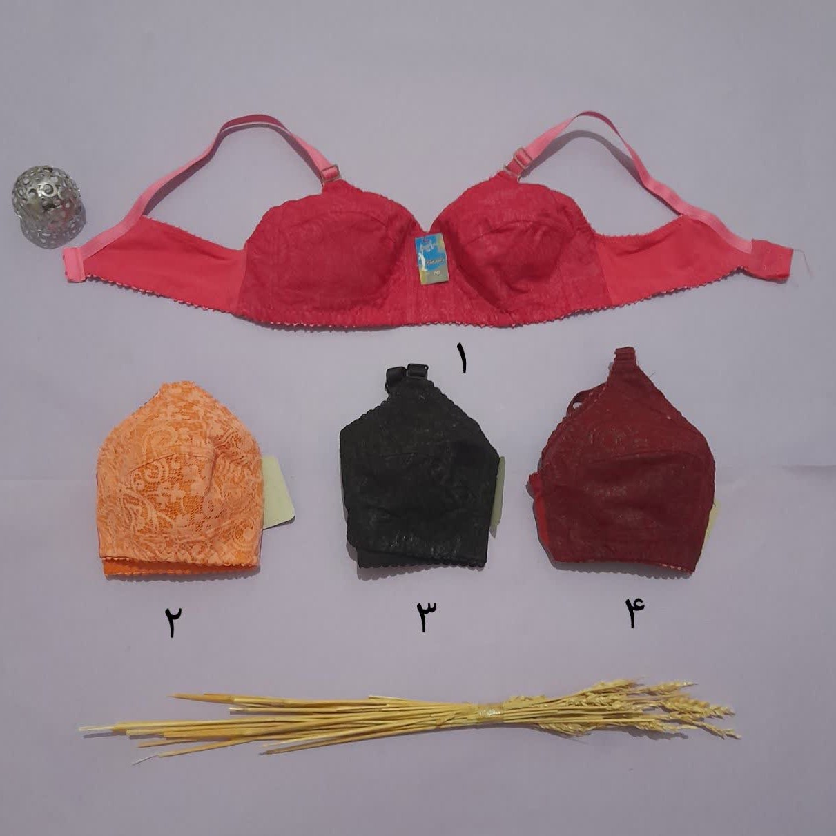 سوتین دانتل زنانه و دخترانه سایز 70 الی 85 جنس نخ لایه داخل چسب