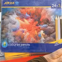 مداد رنگی 3+24 رنگ آریا  فلزی