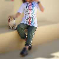 تیشرت و شلوار نوار دوزی نخ پنبه سایز 36 تا 42