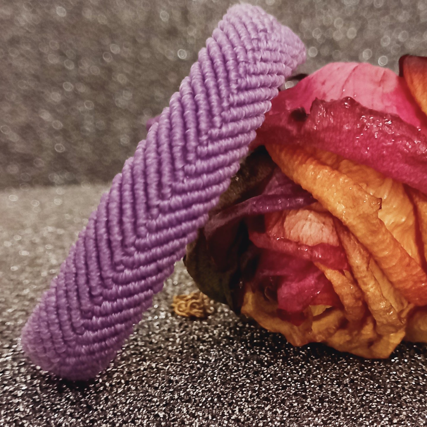 دست بند مکرومه مدل گیسو 