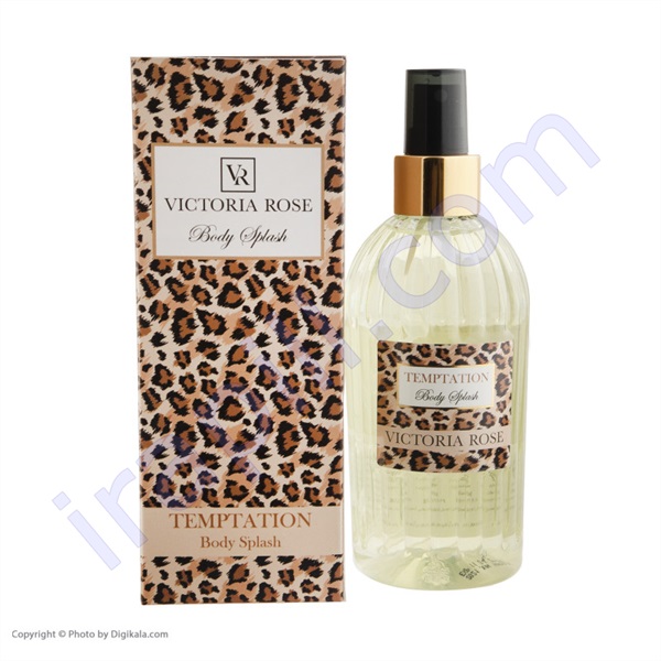 بادی اسپلش زنانه ویکتوریا رز مدل temptation حجم 250 میلی لیتر