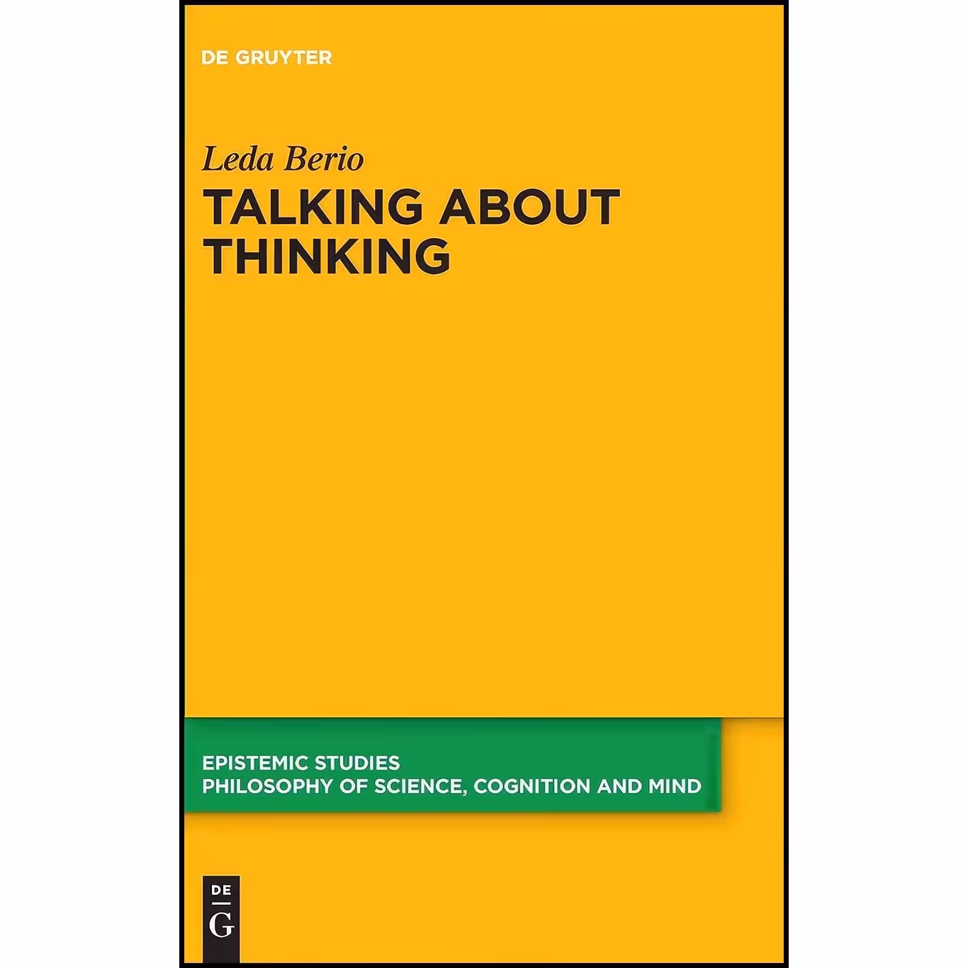 کتاب زبان اصلی Talking About Thinking اثر Berio and Leda