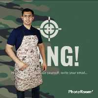 پیشبند ضد آب مخصوص ظرفشور و تخته کار رستوران مدل چریکی با پارچه کورتکس درجه یک