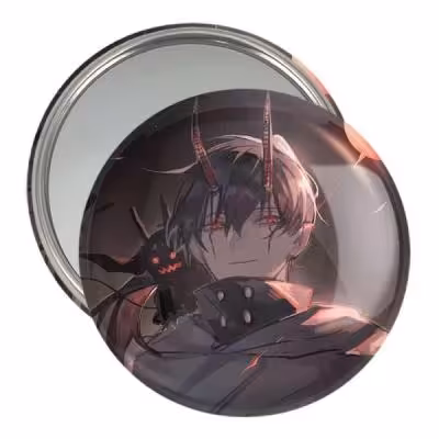 آینه جیبی خندالو مدل نچت فاست انیمه بلک کلاور Black Clover کد 11724