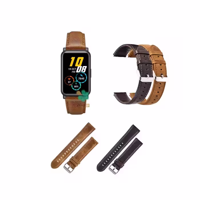بند چرمی ساعت هانر واچ Honor Watch ES مدل Genuine Leather