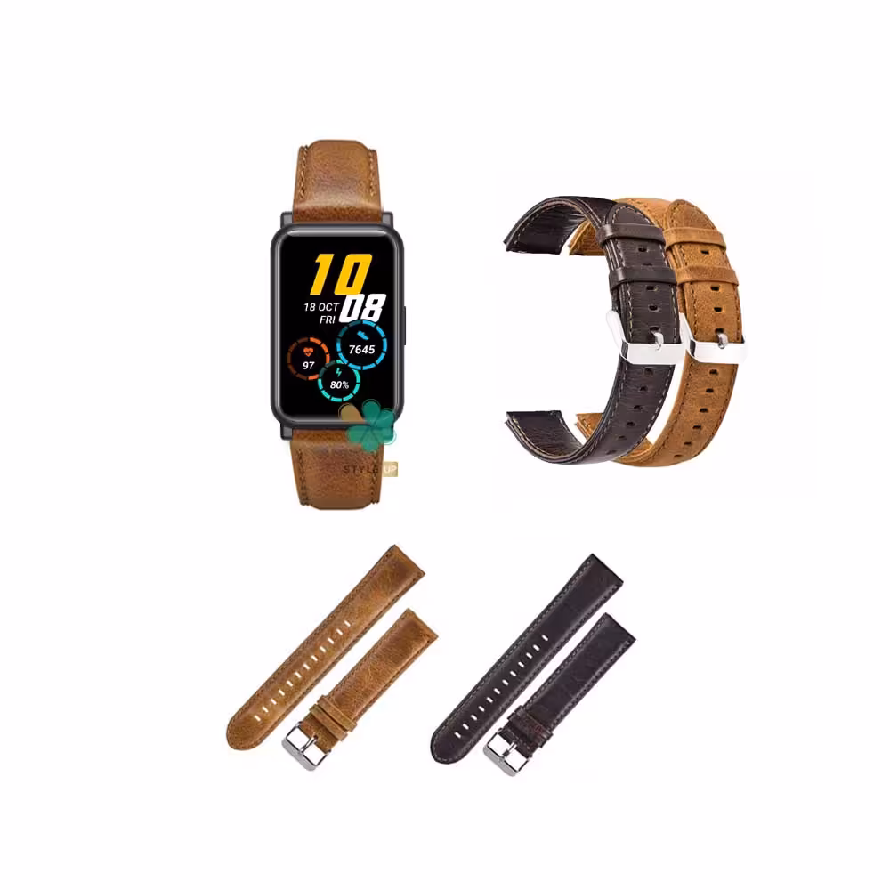 بند چرمی ساعت هانر واچ Honor Watch ES مدل Genuine Leather