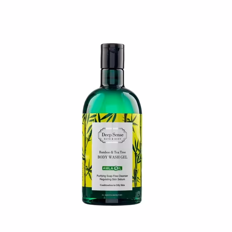 شامپو بدن پوست چرب دیپ سنس مدل بامبو حجم 400mL