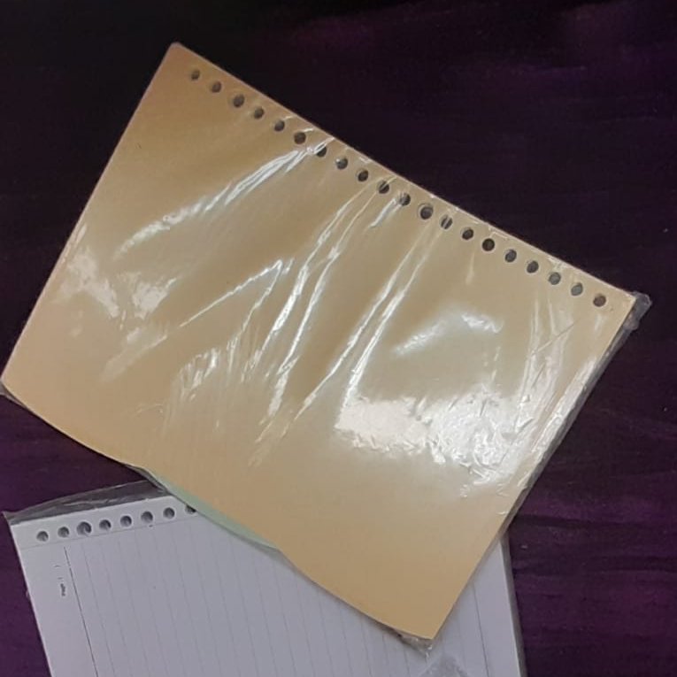 برگه کلاسوری20 سوراخه A5 گرم بالا 100 برگ