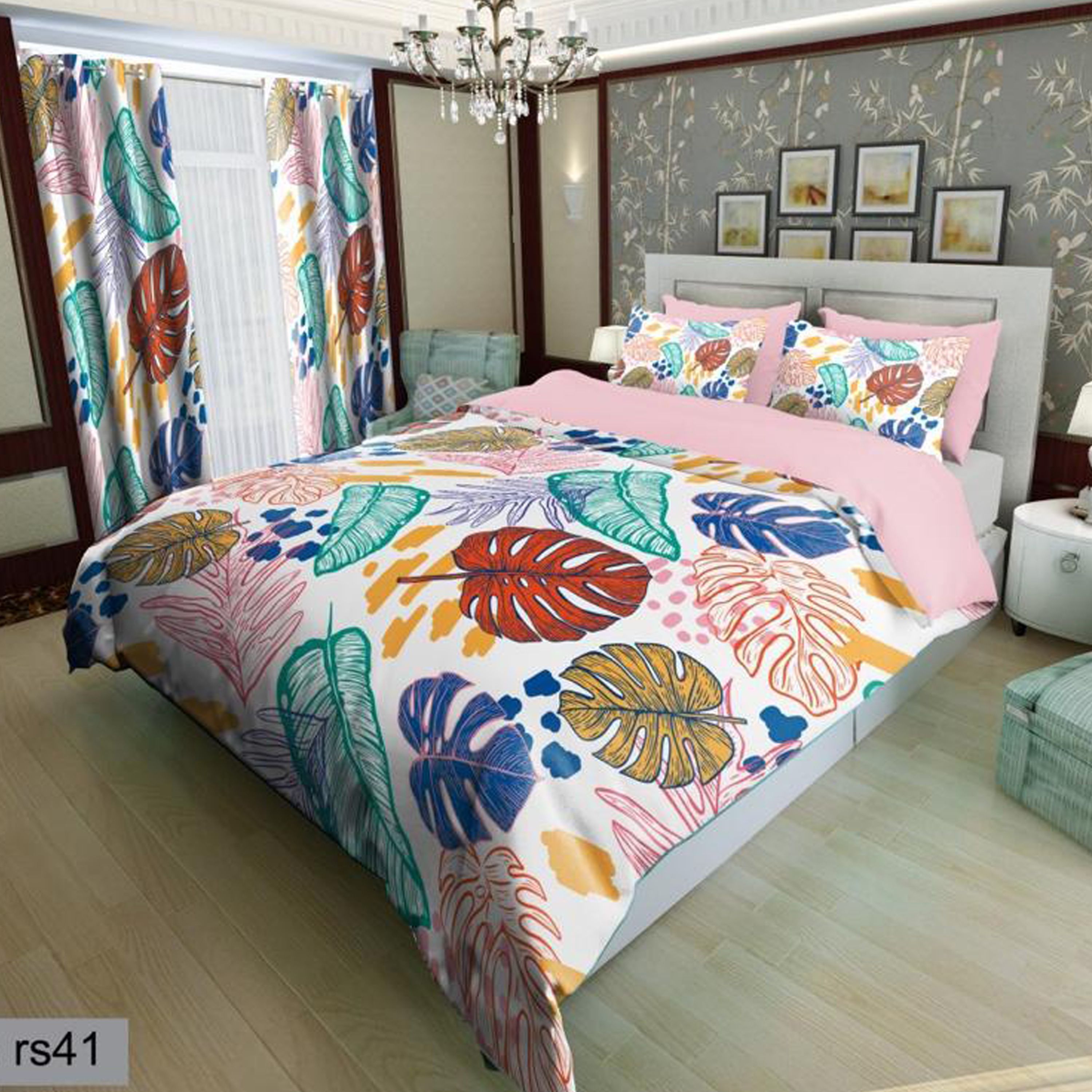 سرویس روتختی 2 نفره تنسل چاپی برندترک لند(Turk Land) rs 41