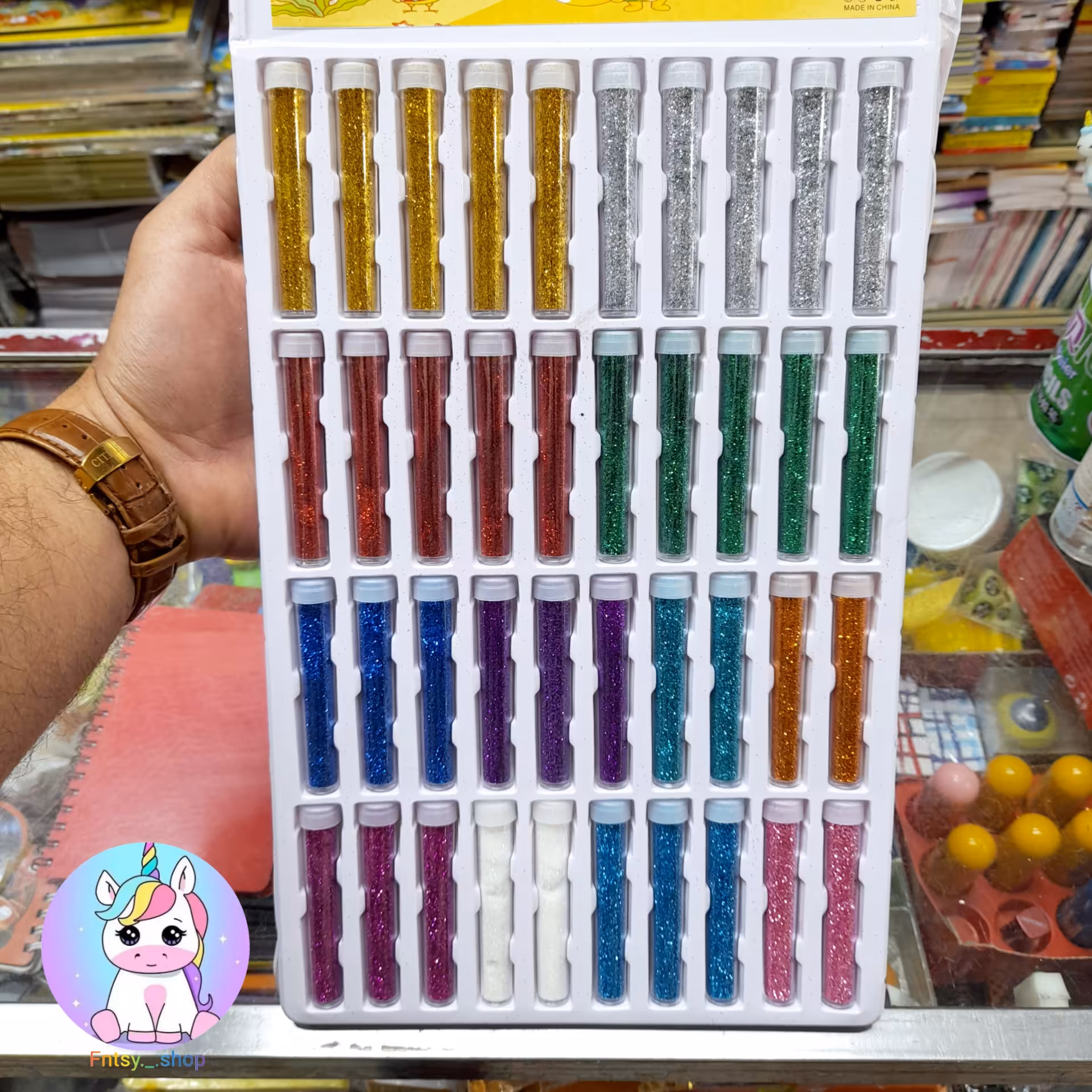 پودر اکلیل بصورت تک رنگ اکلیل رنگی