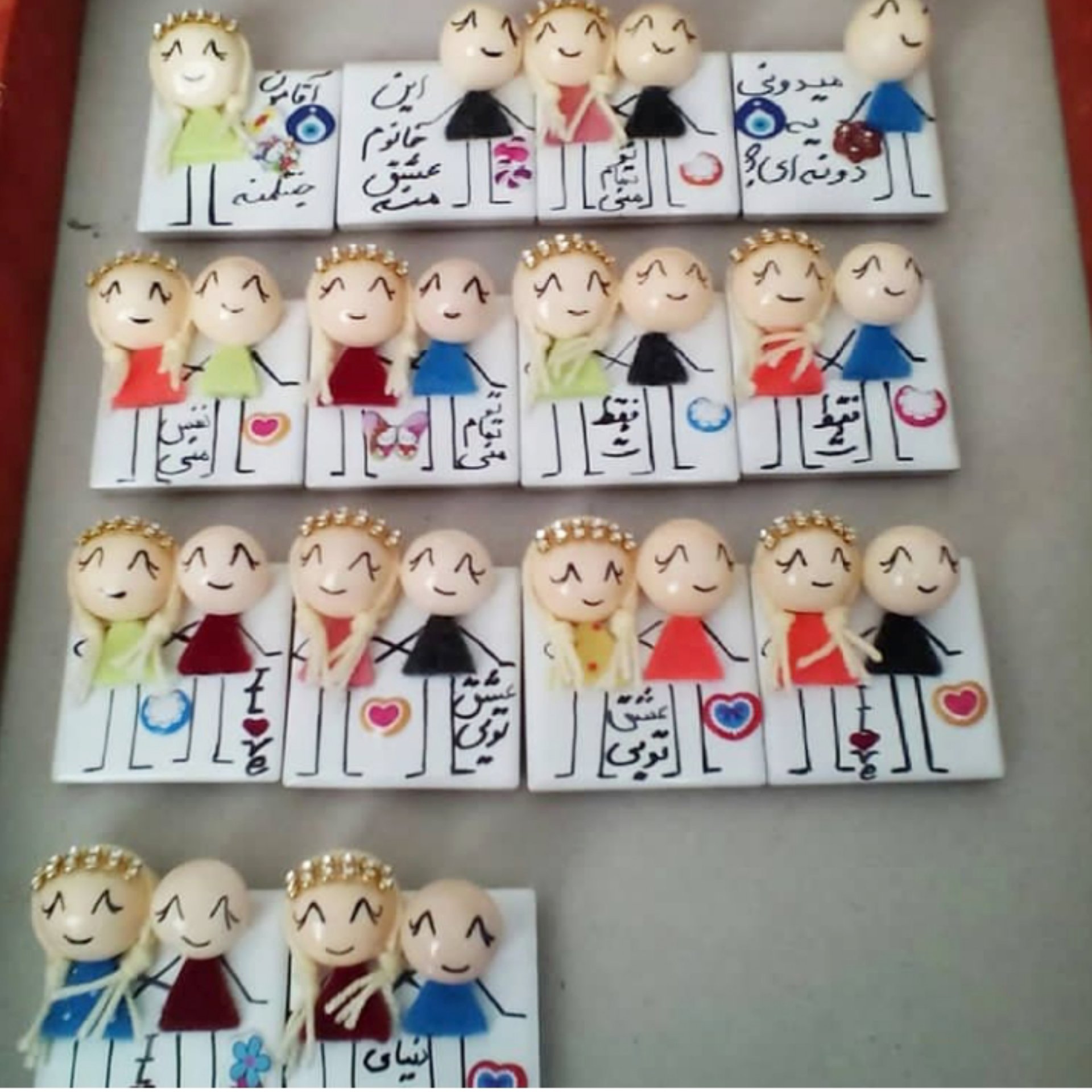 مگنت دختر پسر  خمیر 