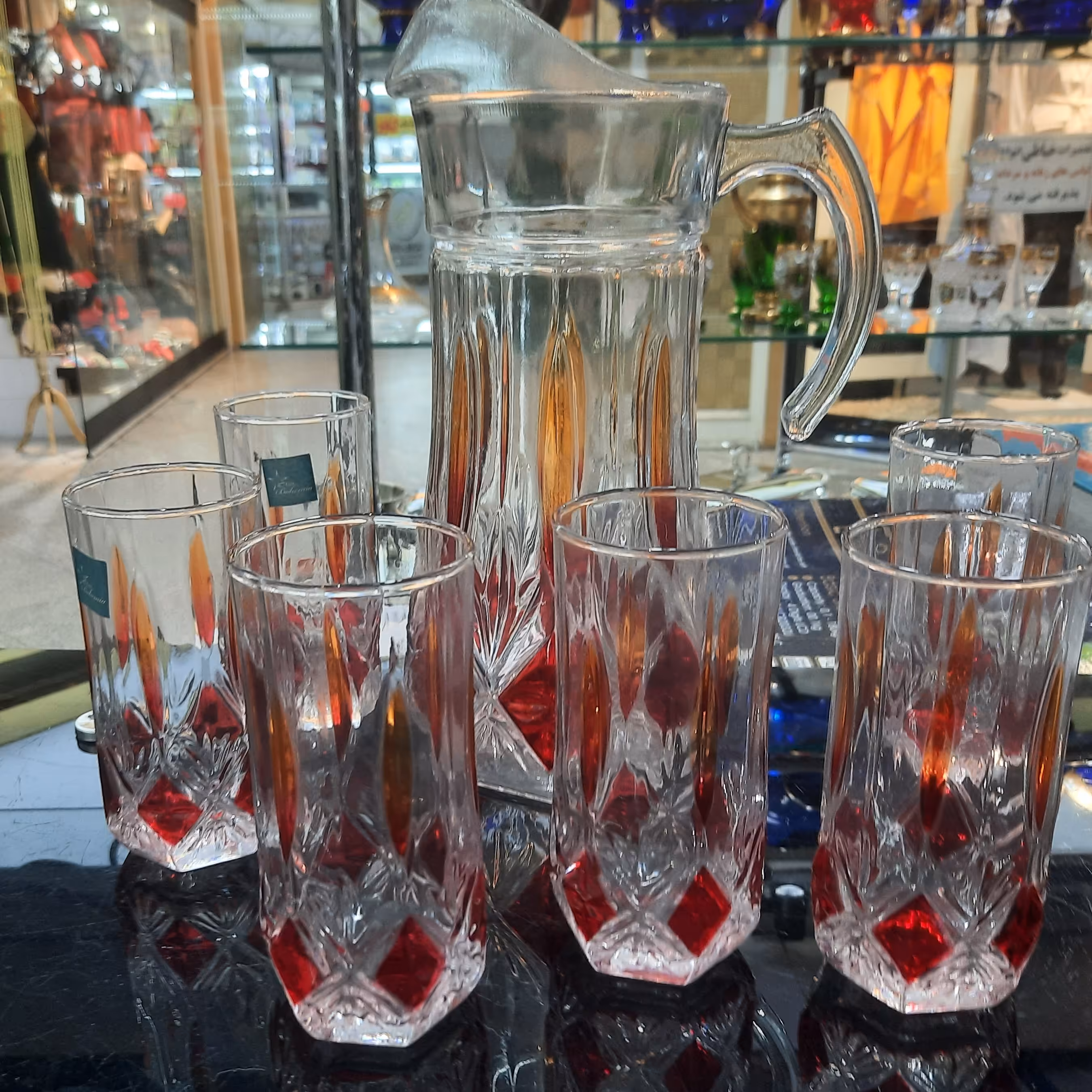 پارچ لیوان خارجی وارداتی ، شفاف و سبک