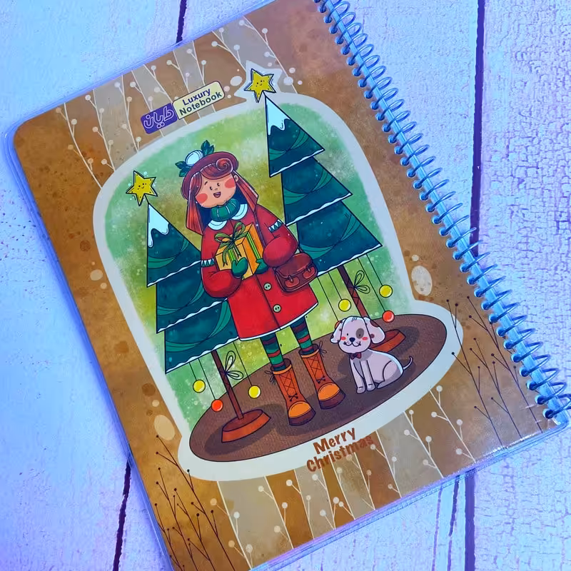 دفتر مشق مجلد حاشیه دار کد 16 | 50 برگ برند دایان سری آلیس