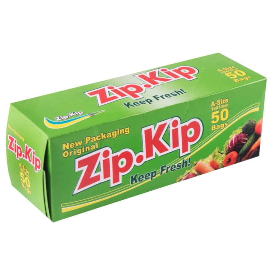زیپ کیپ اصل کیسه پلاستیک زیپ دار 50 عددی(18 در 14)