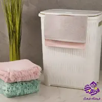 سبد رخت بلند طرح بامبو لیمون