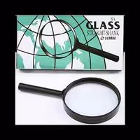 ذره بین دسته دار 90MMگلس بسته 10 تا یی