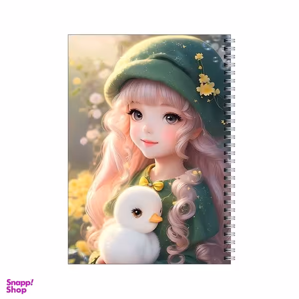 دفتر مشق 80 برگ بامبیلیپ طرح جوجه اردک و دختر کیوت کد 3973092