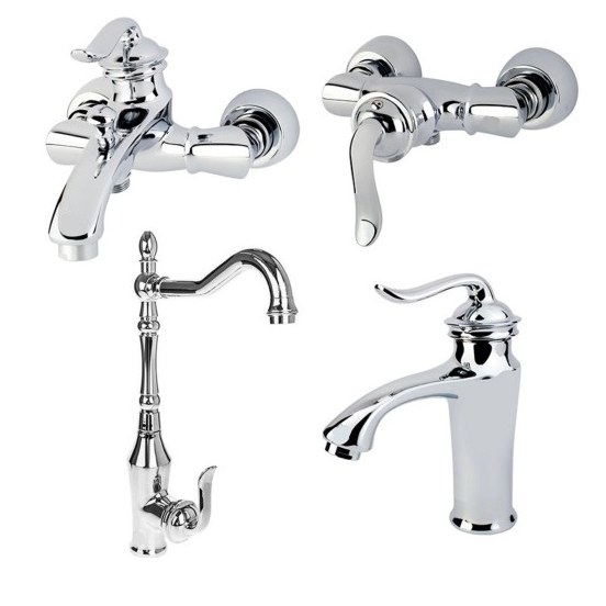 ست شیرالات مدل ارین کروم حیران با 5 سال گارانتی ارسال پس کرایه