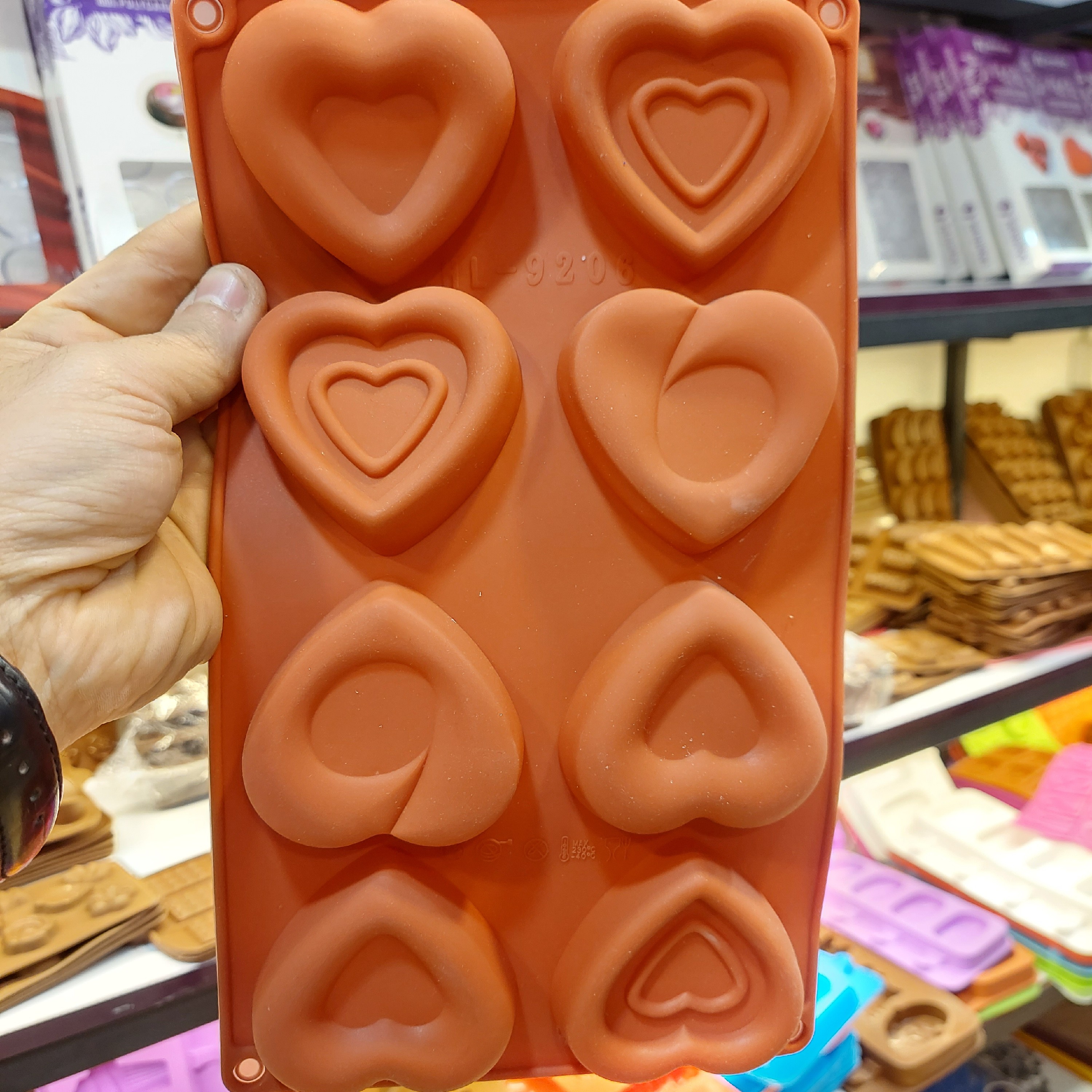 قالب قلب سیلیکونی 8 خانه