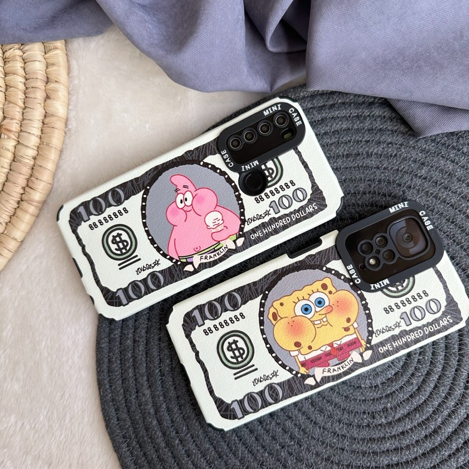 قاب آیفون 14 پرو مکس دلار پاتریک و باب اسفنجی، برای مدل های سامسونگ و شیائومی