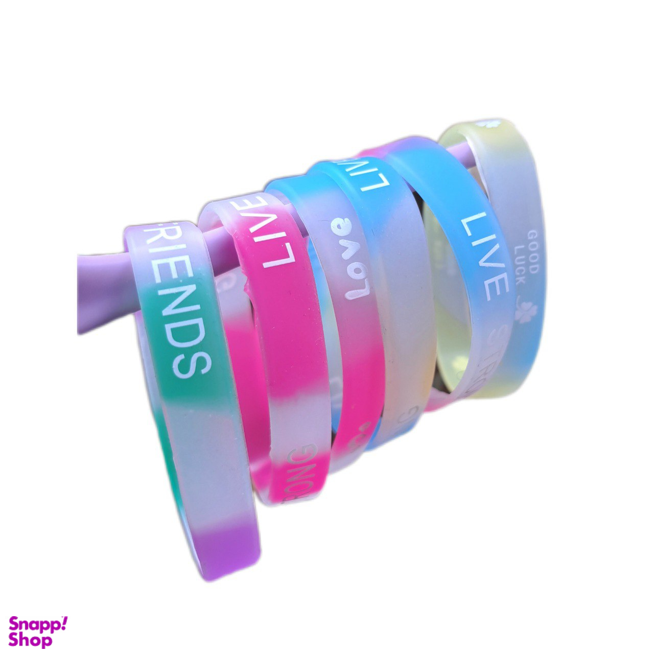 دستبند سیلیکونی ورزشی مدل آبرنگی