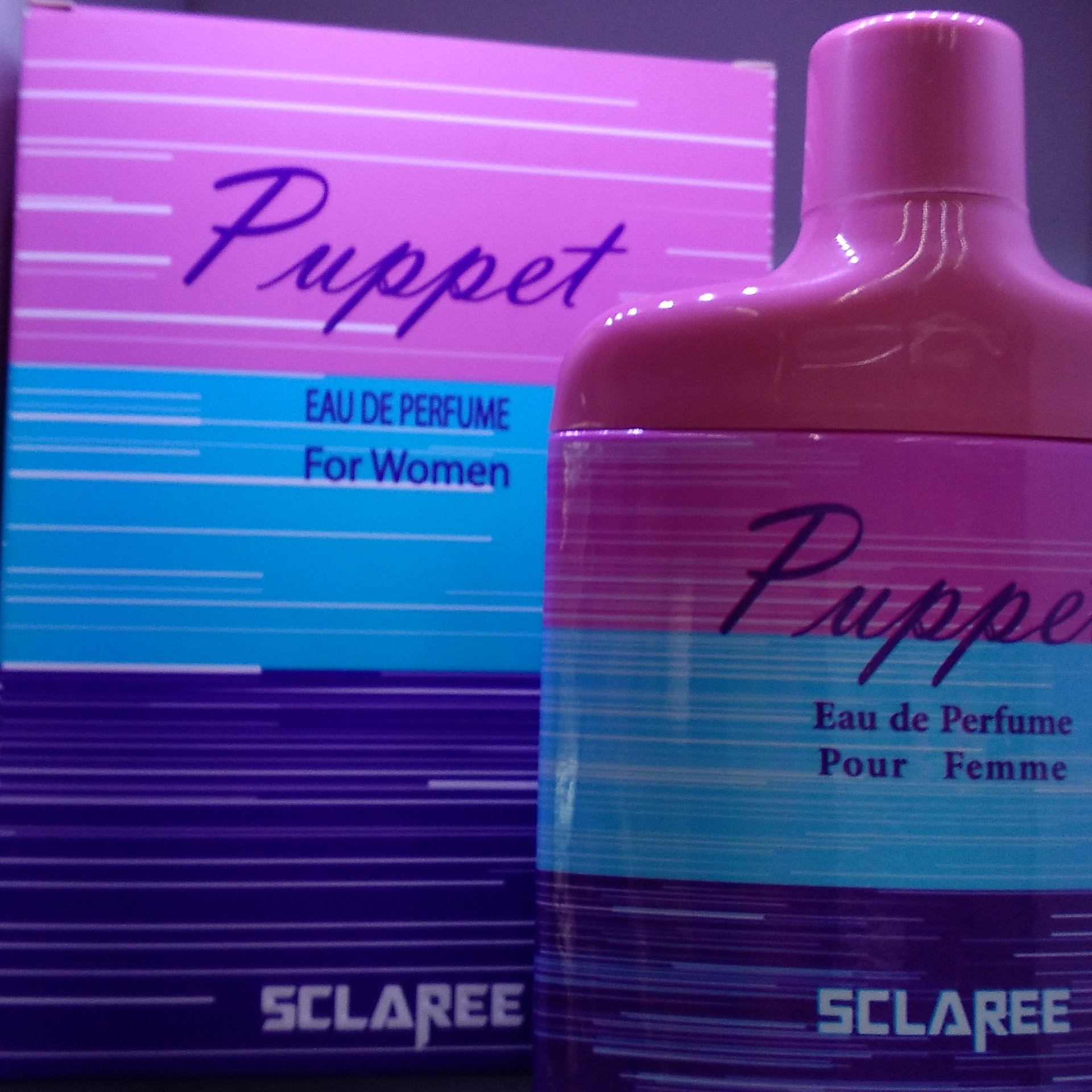 ادکلن زنانه اسکلاره پاپت (Sclaree Puppet)حجم 100 میل بارایحه شرقی گل خنک طبیعت شیرین