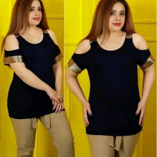 تاپ سر شانه باز زنانه