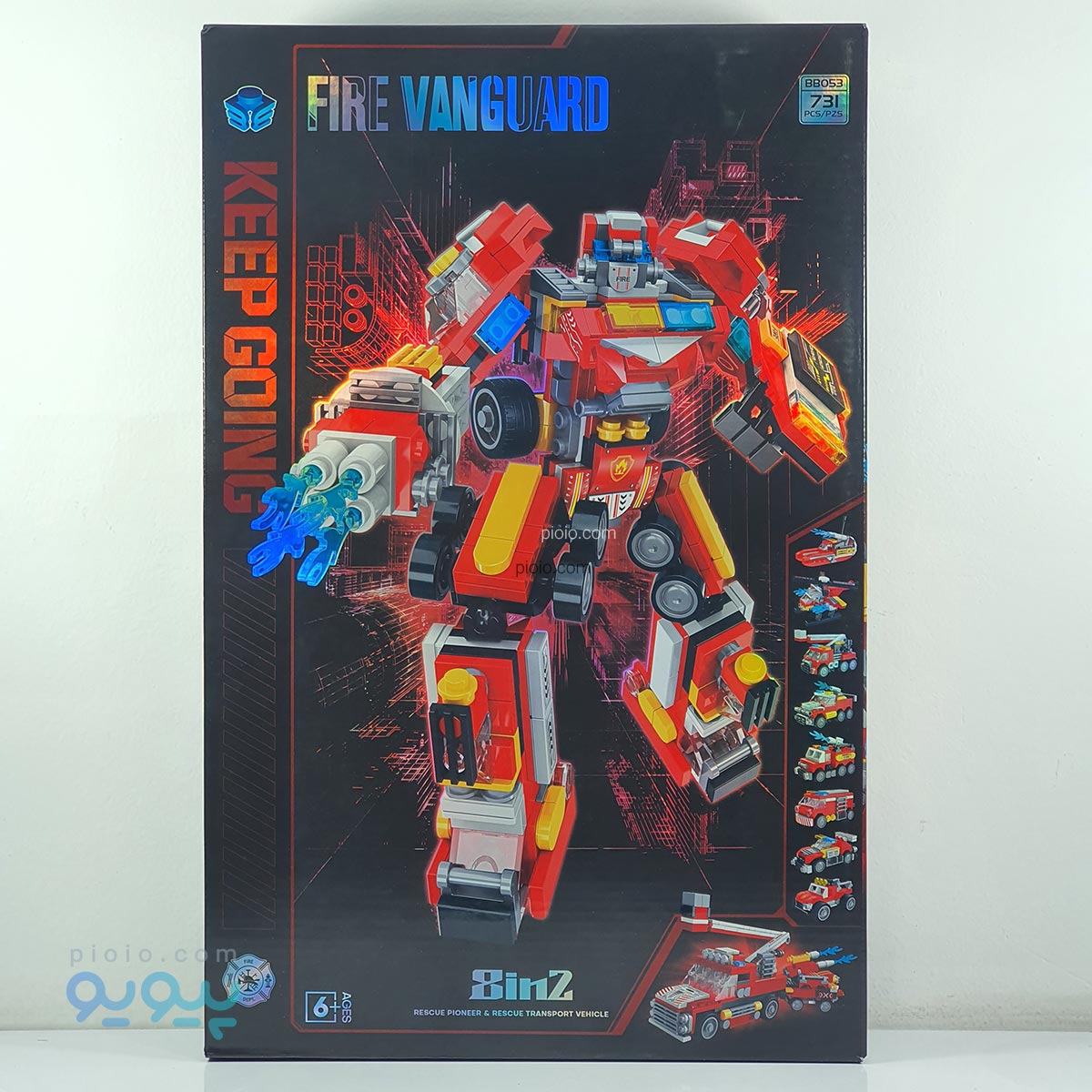 لگو رباتی تبدیل شونده آتش نشانی آیتم BB053