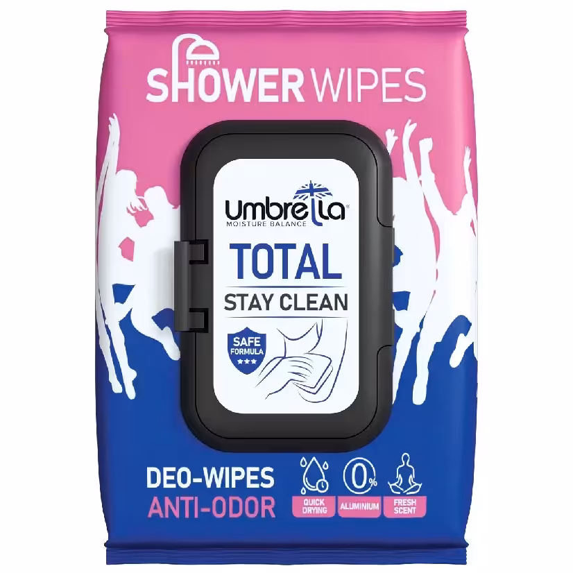 دستمال مرطوب بدن آمبرلا مدل Total