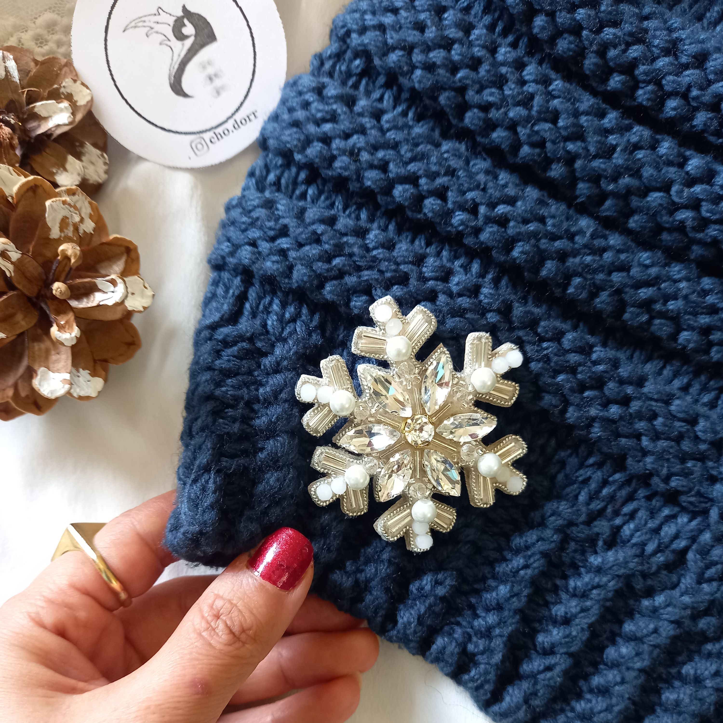 گلسینه دستدوز دونه برف