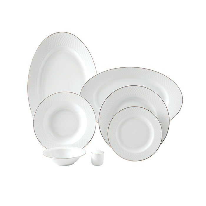 سرویس چینی زرین 6 نفره غذاخوری زرین رادیانس (28 پارچه)