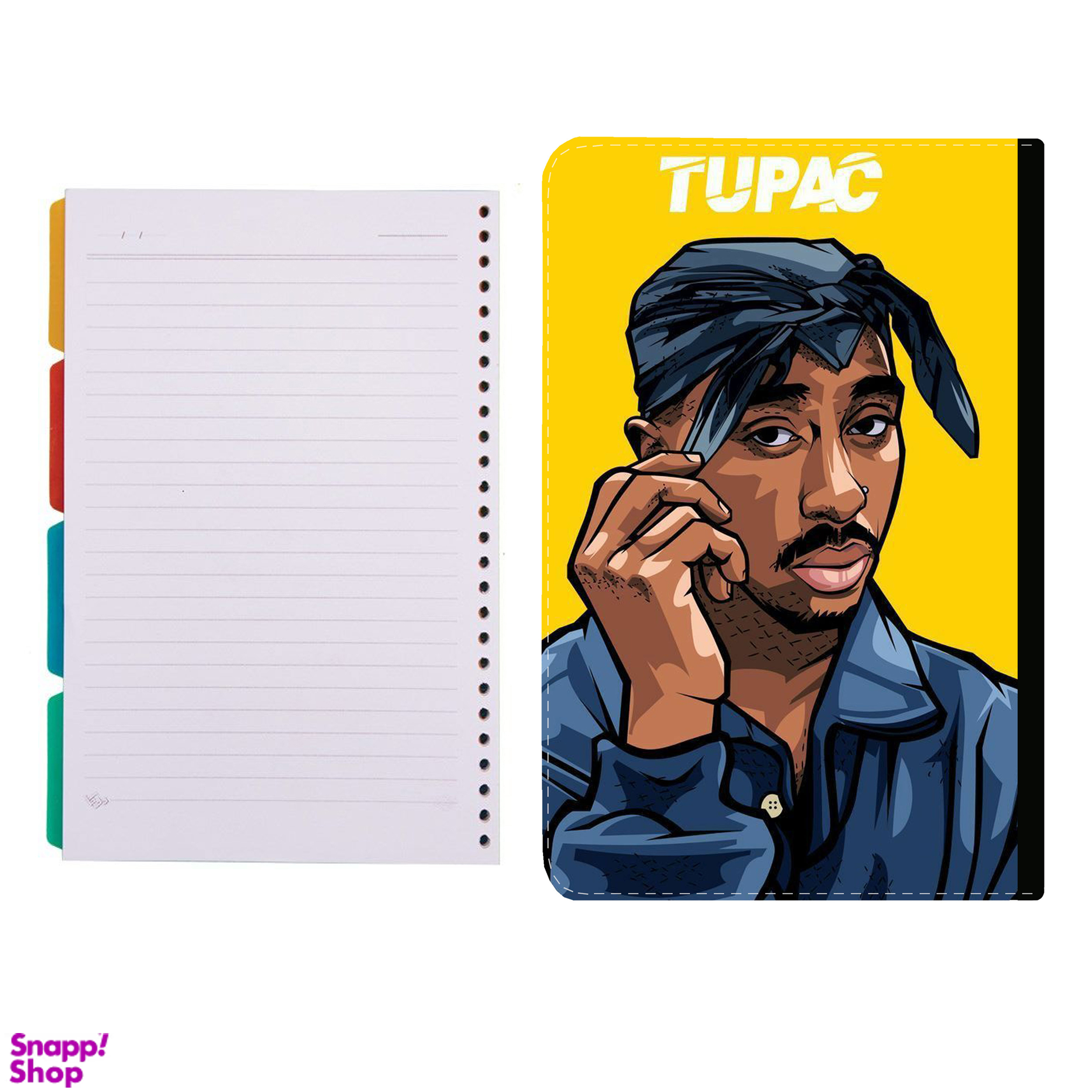 کلاسور طرح توپاک کد 93 به همراه کاغذ کلاسور