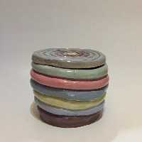 ظرف در دار سرامیکی دست ساز