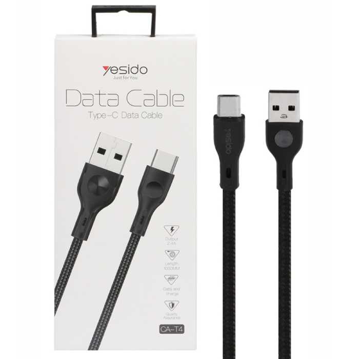 کابل شارژ و دیتا Yesido CA-T4  1m Type-C