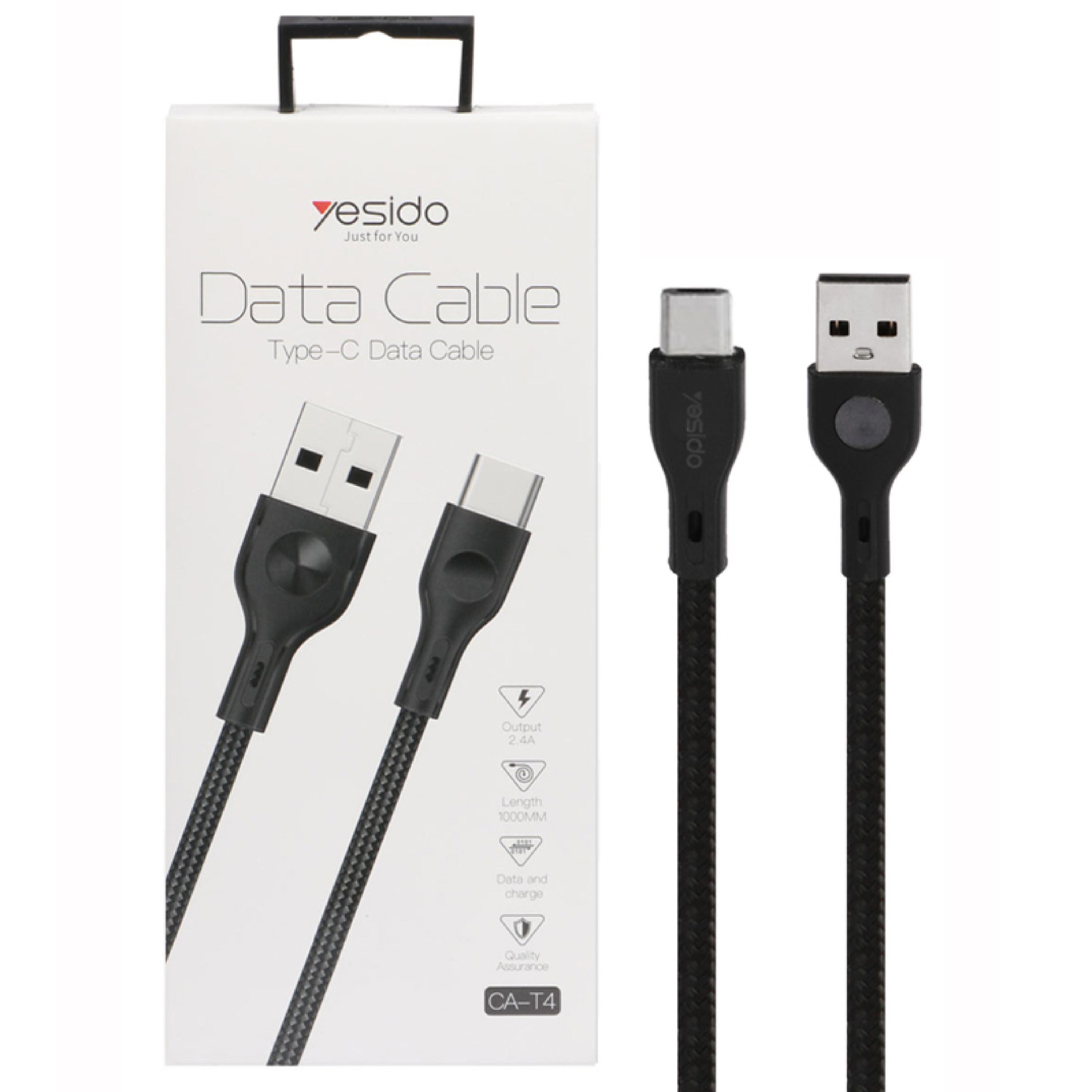 کابل شارژ و دیتا Yesido CA-T4  1m Type-C