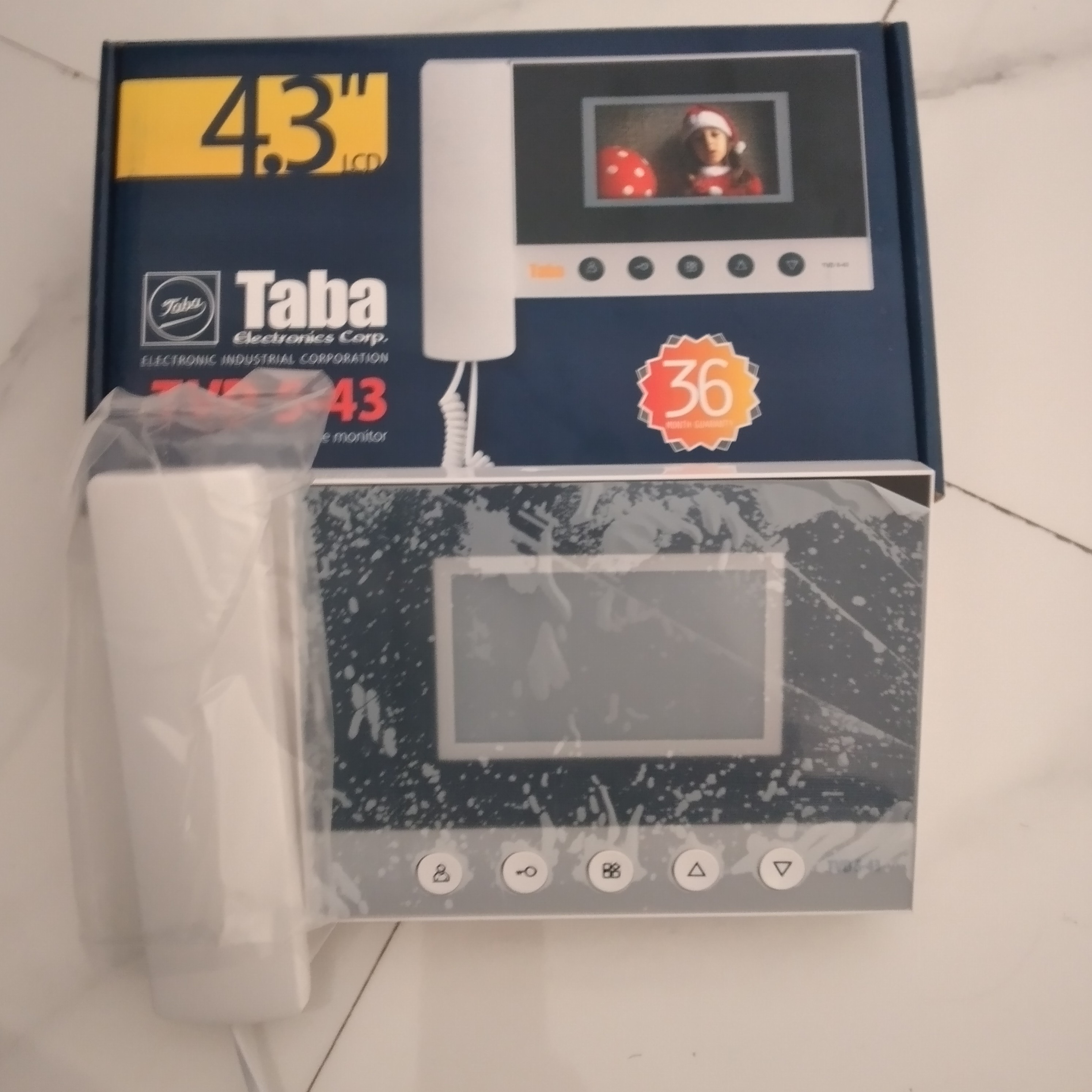 ایفون تصویری تابا مانیتور TVD543 3سال گارانتی بی قید و شرط