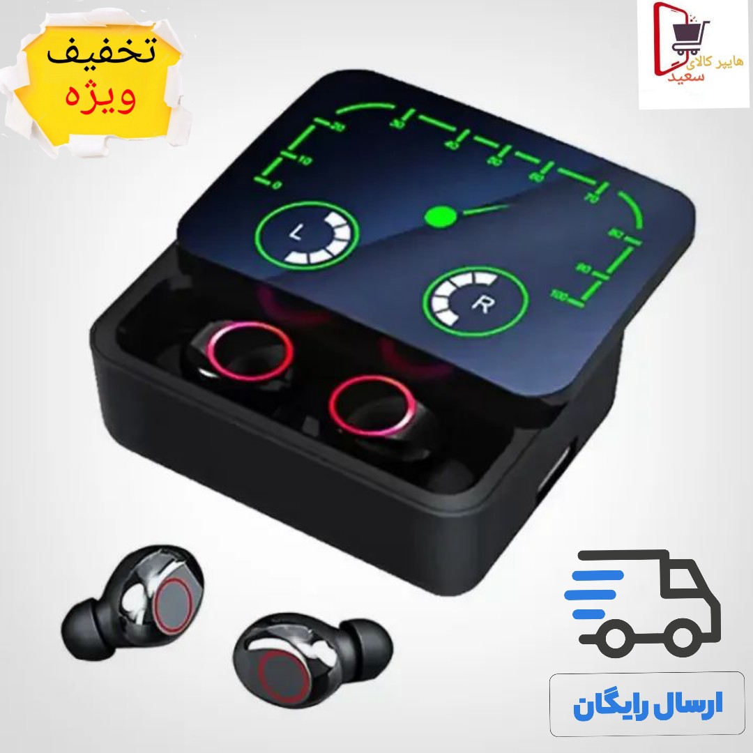 هندزفری بلوتوث TWS M90 MAX  گیمینگ بلوتوث قدرتمند5.3 - تقویت شده باتری بزرگ- ارسال رایگان  تخفیف ویژه مدت محدود