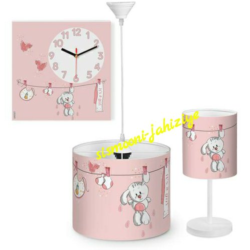 لوستر،آباژور و ساعت اتاق کودک و نوجوان (طرح چاپی).با کیفیت تضمینی