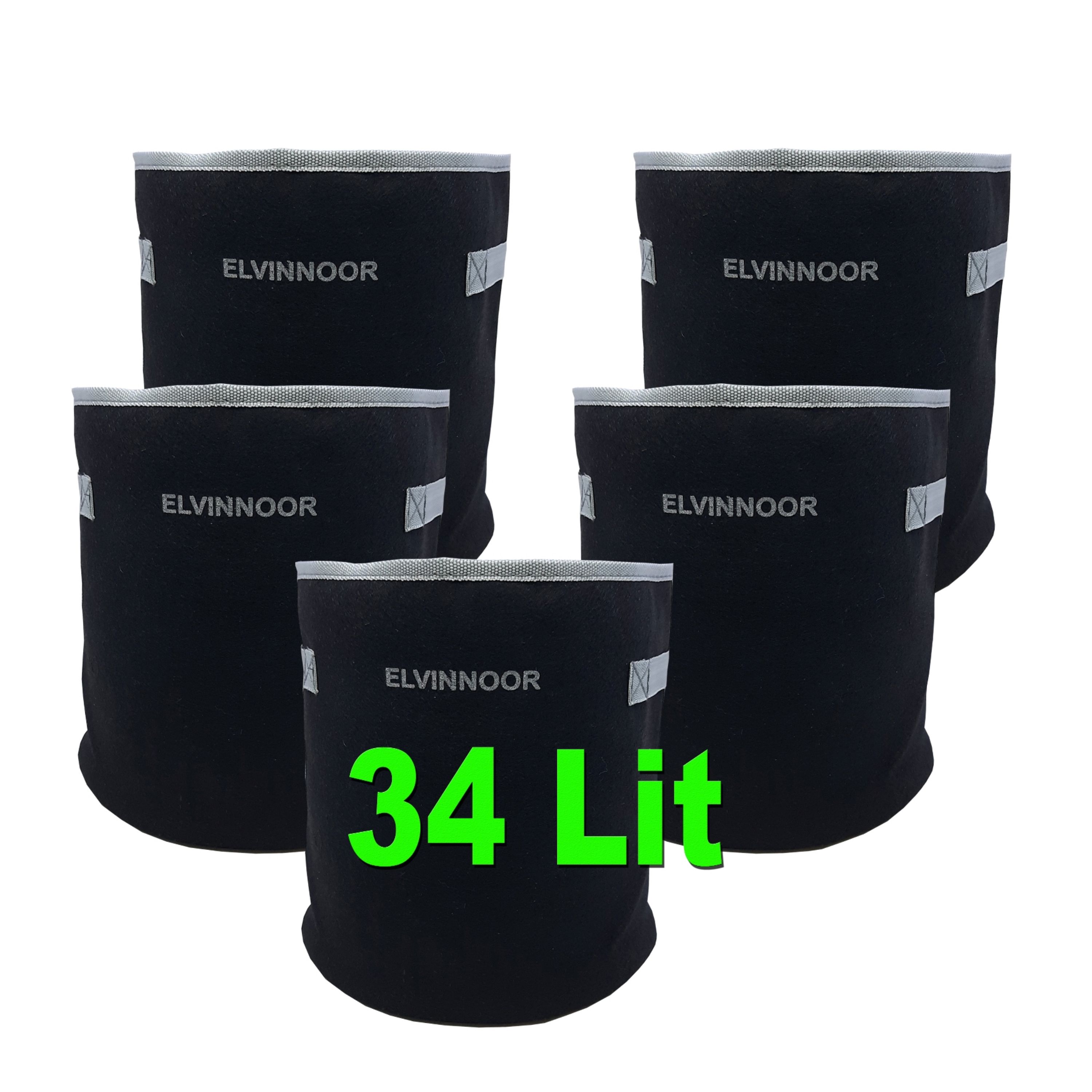 گلدان پارچه ای 34 لیتری الوین نور بسته 5 تایی