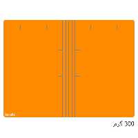 خرید پوشه مقوایی خط دار نارنجی 300 گرم بسته 100 عددی