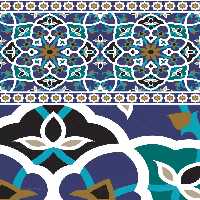 وکتور طرح کاشی کاری اسلامی شماره 88 - گرافیک با طعم تربچه
